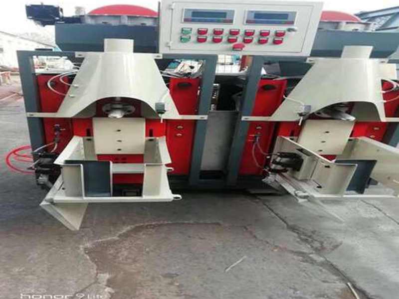 雙嘴無動力氣力推袋包裝機